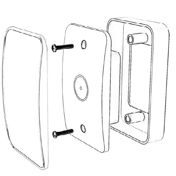 Reader Surface Mount Installation Diagram