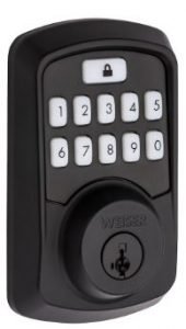 Weiser Aura Bluetooth Smart Lock Electronic - Matte Black