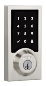 Weiser Premis Electronic Lock In Satin Nickel Finish