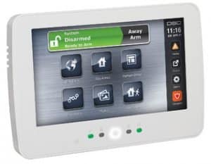 DSC 7 inch TouchScreen Alarm Keypad With Prox Support