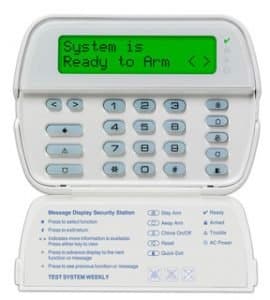 DSC PowerSeries 64-Zone LCD Full-Message Keypad With Built-In Wireless Receiver