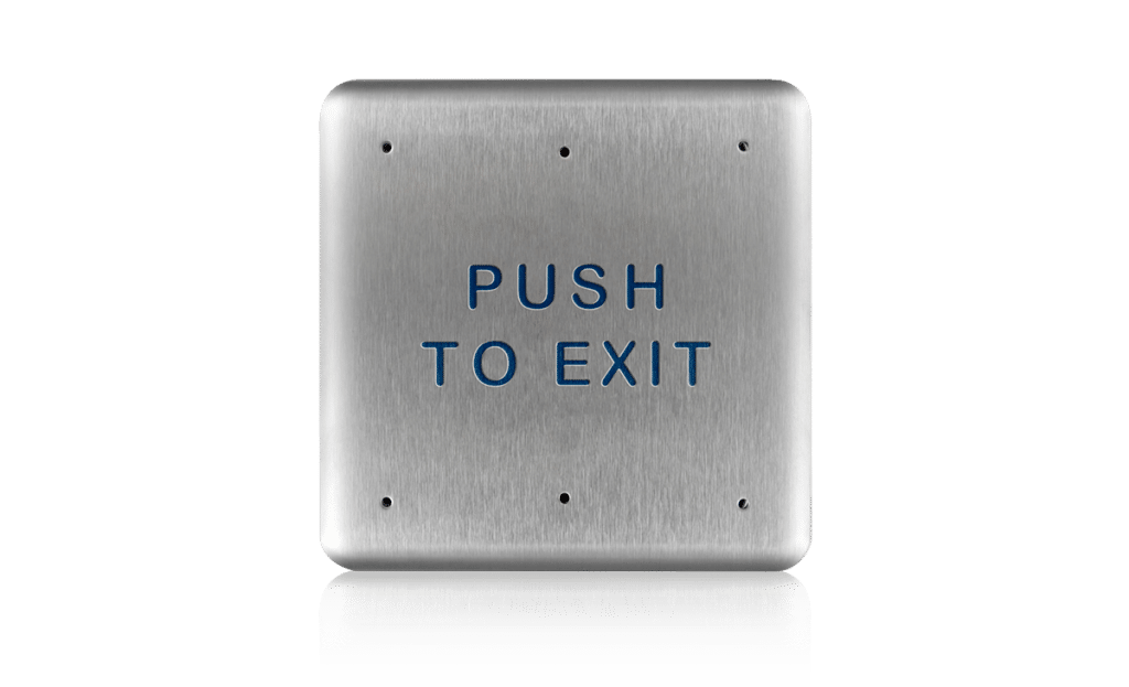 BEA 4.75 Inch Square Push Plates Stainless Steel Actuators