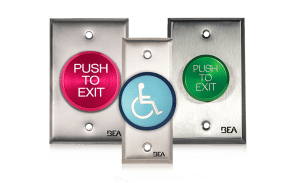 BEA Pneumatic Push Buttons Access Control Push Button With Mechanical Pneumatic Hold Time