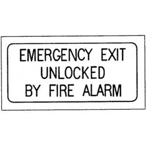 THOMAS Emerg Exit Unlocked By Fire Alarm – Myla (TAEXS1)