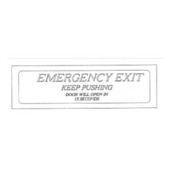 THOMAS Emergency Exit Sign - Delayed Egress (TAEXS2A)