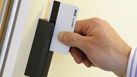 magnetic card access control