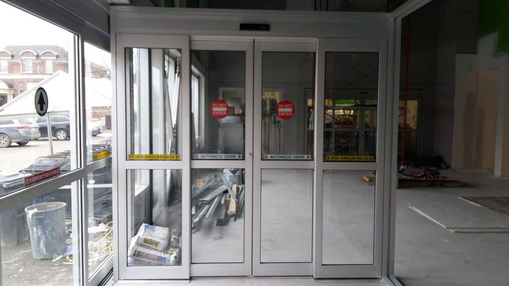 Door Installation in Commercial Building