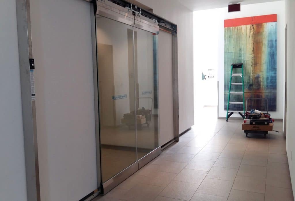 Door Installation in Commercial Building