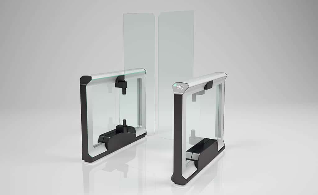 EZ Lane SL1000 Swing Glass Optical Turnstile