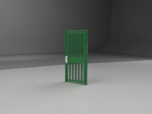 HTG-M Mesh Full Height ADA Gate