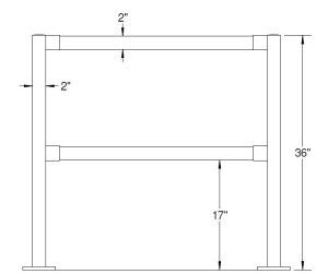 AdaptaRail Bespoke Post and Rail System