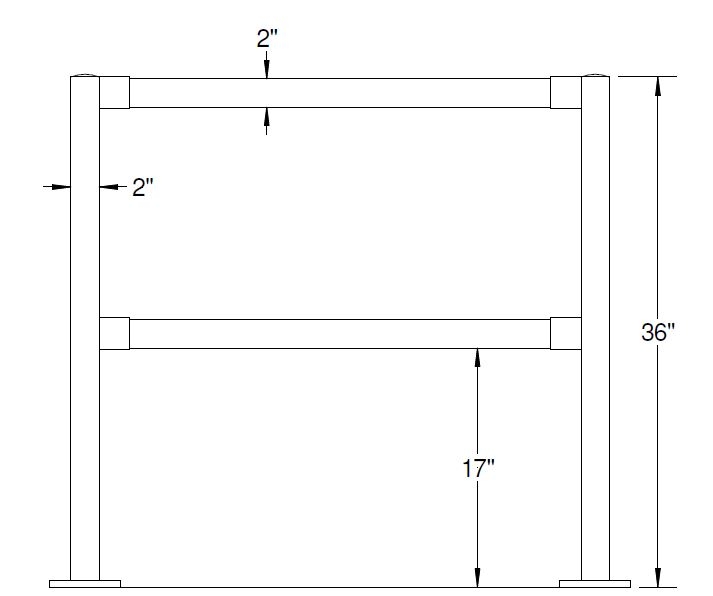 AdaptaRail Bespoke Post and Rail System