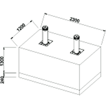 301 CAME TBD Hydraulic Rising Bollards