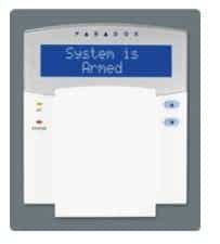 PARADOX K641 32-Character Blue LCD Keypad Module
