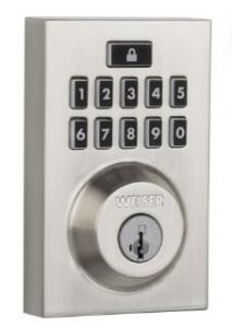 WEISER SmartCode 10 Electronic Lock In Satin Nickel