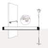 8500 Series (Life-Safety) | 3600 Series (Fire-Rated) Concealed Vertical Rod Exit Device