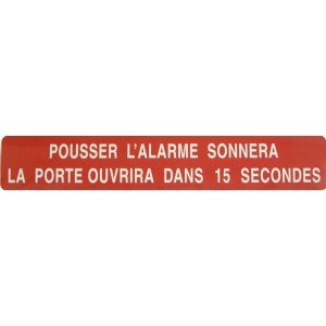 THOMAS French Delayed Egress Sign (DTECL395-2)